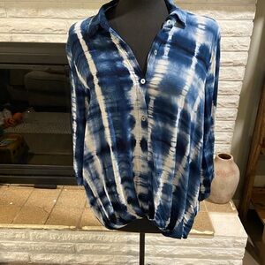 Just Living tie dye blouse